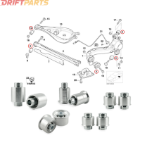Aluminium Rear Suspension Cushions Set for BMW