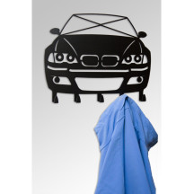 Appendiabiti BMW E30 nero in taglio laser