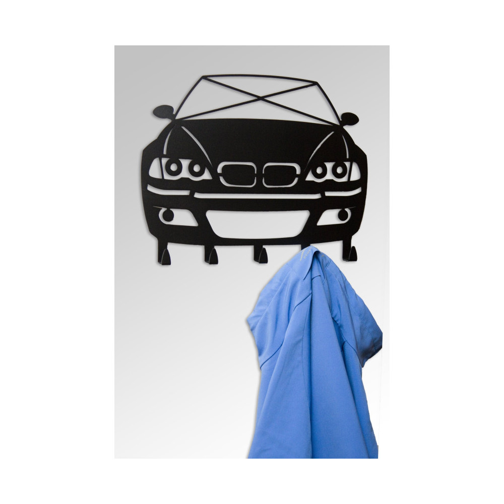 Appendiabiti BMW E30 nero in taglio laser