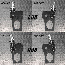 Quattro posizioni di montaggio LHD e RHD